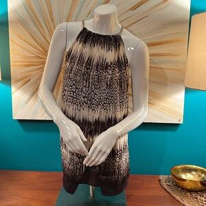 Michael Kors gold chain halter blouse